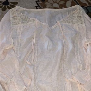 Long sleeve going out shirt color nude never worn